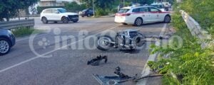 Castellabate, incidente auto-moto: centauro in ospedale