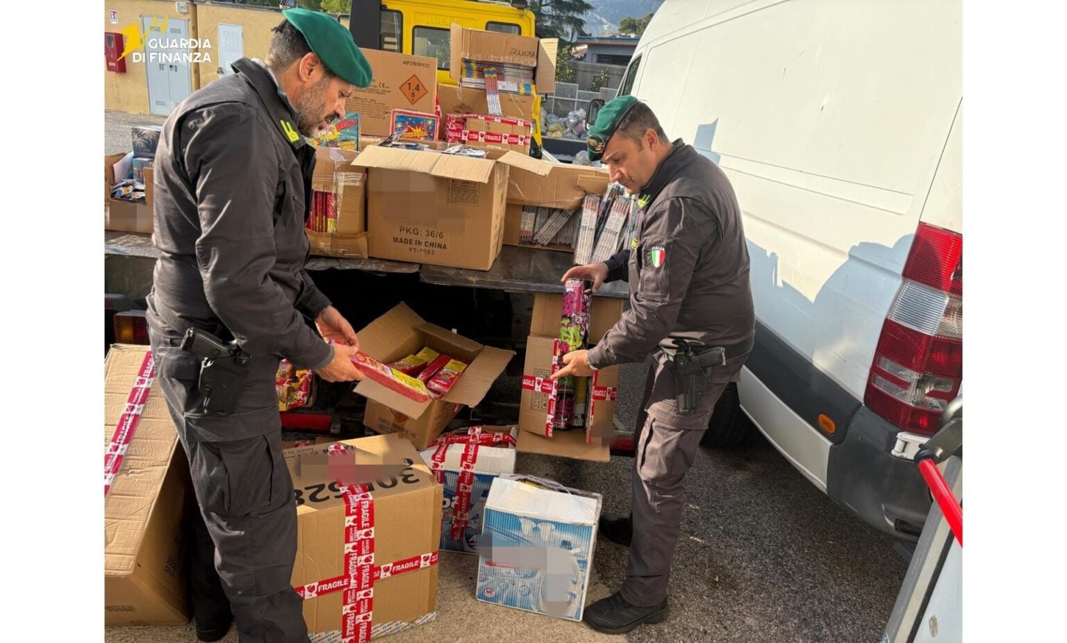 Sequestro fuochi d'artificio