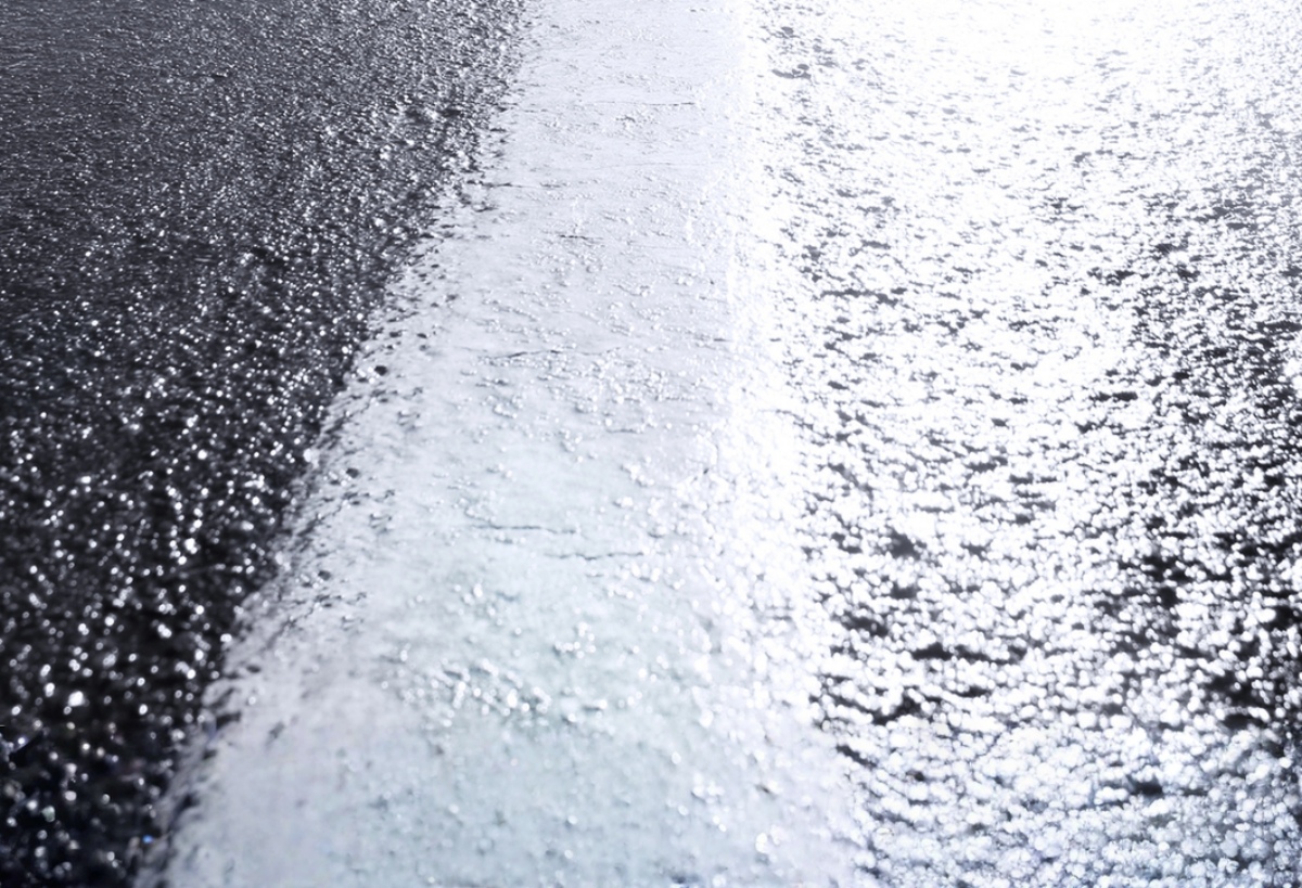 Strada ghiacciata
