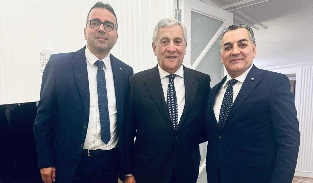 Attilio Pierro, Antonio Tajani e Mimì Minella