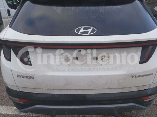 Macchina con targa rubata