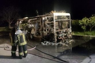 Incendio truck Battipaglia