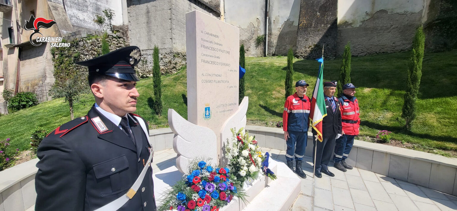 Campagna, cerimonia Carabinieri Pastore e Ferraro