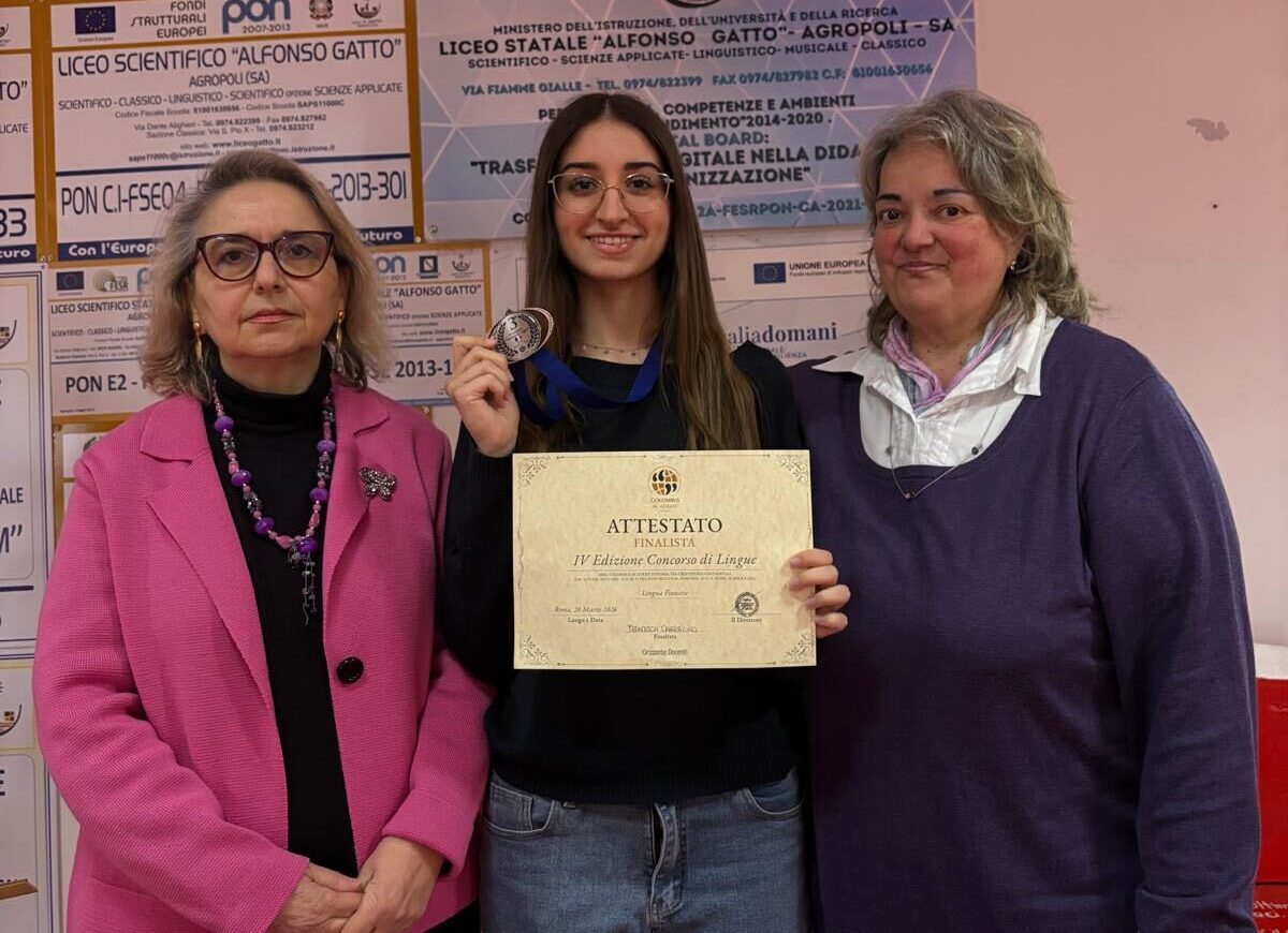 Francesca Carracino, studentessa Gatto di Agropoli