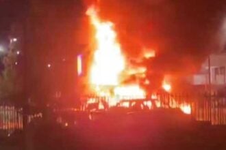 Incendio auto Battipaglia