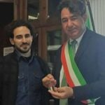 Ferdinando Palazzo e ragazzo palestinese