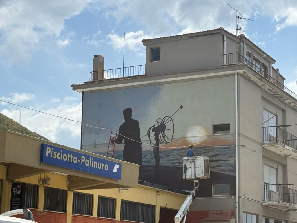 Murales stazione di Pisciotta