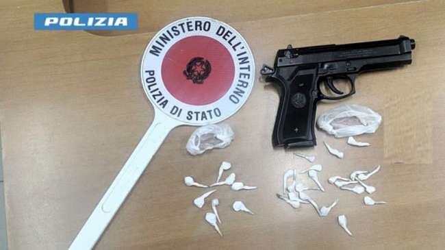 Pistola e droga