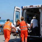 Ambulanza in spiaggia