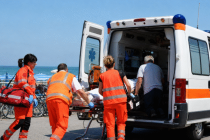 Ambulanza in spiaggia
