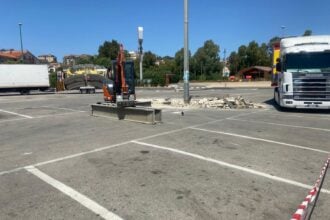 Lavori piazza Eurospin Agropoli