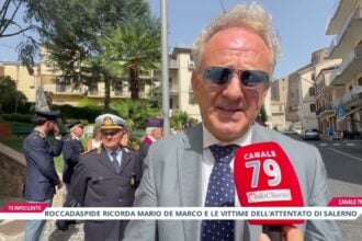 Roccadaspide commemora l’agente Mario De Marco, vittima della strage di Salerno