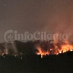 Incendio a Roccadaspide, fiamme in via Tempone Zerillo: brucia la montagna