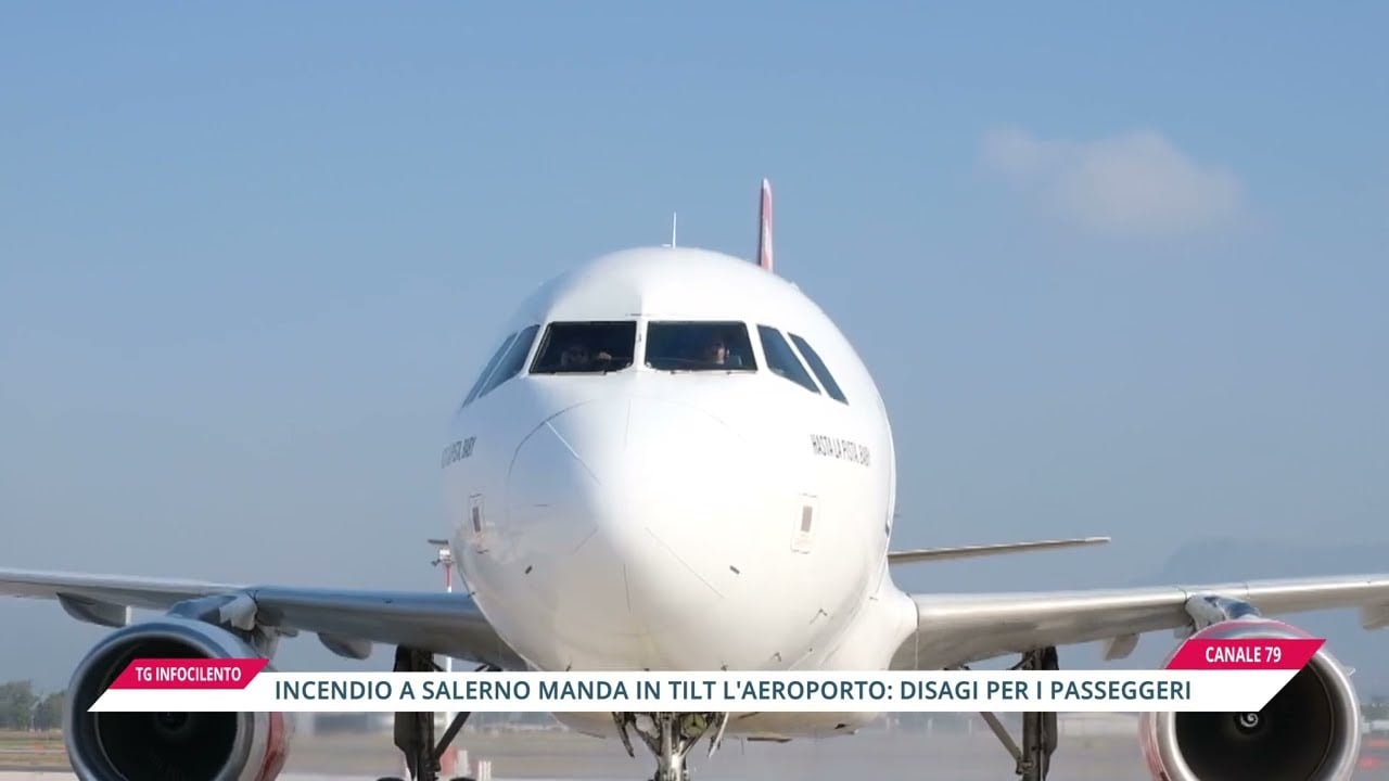 Incendio e canadair in azione, aeroporto di Salerno bloccato: disagi e cancellazioni
