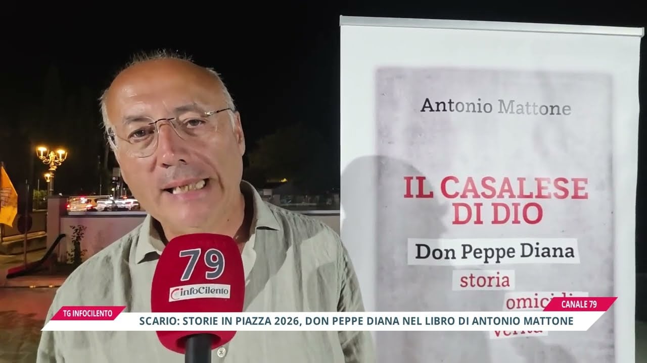 Scario, Storie in Piazza 2026: il libro su Don Diana scuote il Cilento