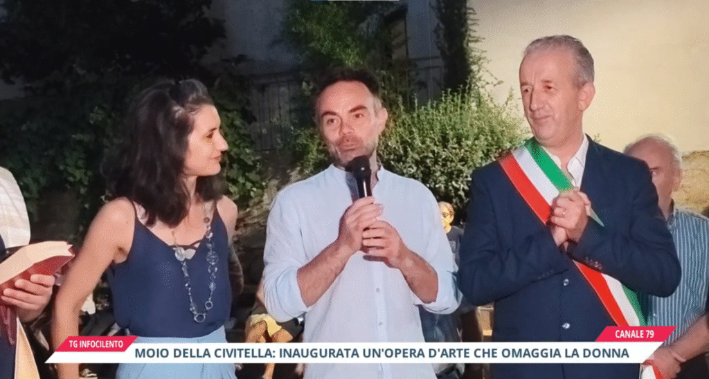 Moio della Civitella: inaugurata “Anthea”, l’opera di Stifano e Passarelli che omaggia la donna