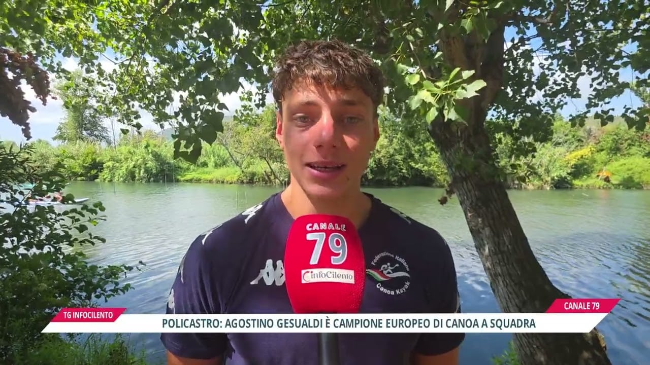 Policastro: Agostino Gesualdi è Campione Europeo di canoa a squadra