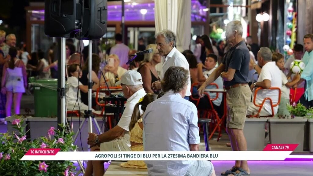 Agropoli celebra la 27esima Bandiera Blu: grande successo per la “Notte Blu” nel centro cittadino