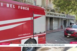 Eboli, incendio all’Iper Bazar: ecco la causa del rogo