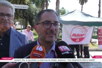 Avanti PSI, a Salerno la raccolta firme. Maraio: «tre proposte per il paese»