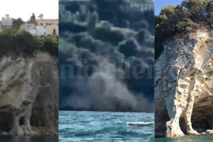 Frana la rupe di Agropoli: ancora crolli alla Grotta dell’Elefante, il borgo antico e il faro a rischio