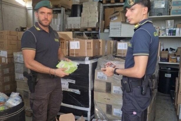 Pontecagnano, maxi sequestro di cosmetici tossici: denunciato un uomo