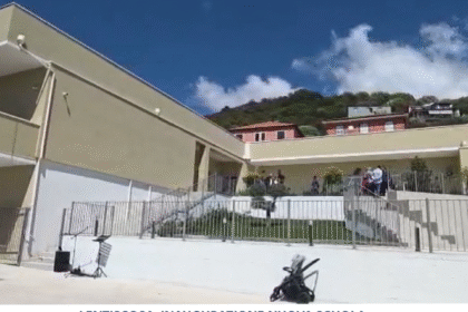 Camerota: inaugurata a Lentiscosa la nuova scuola “Santa Rosalia”, un plesso all’avanguardia