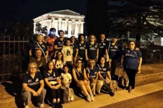 Paestum: il Tempio di Nettuno si illumina d’oro per la lotta ai tumori pediatrici