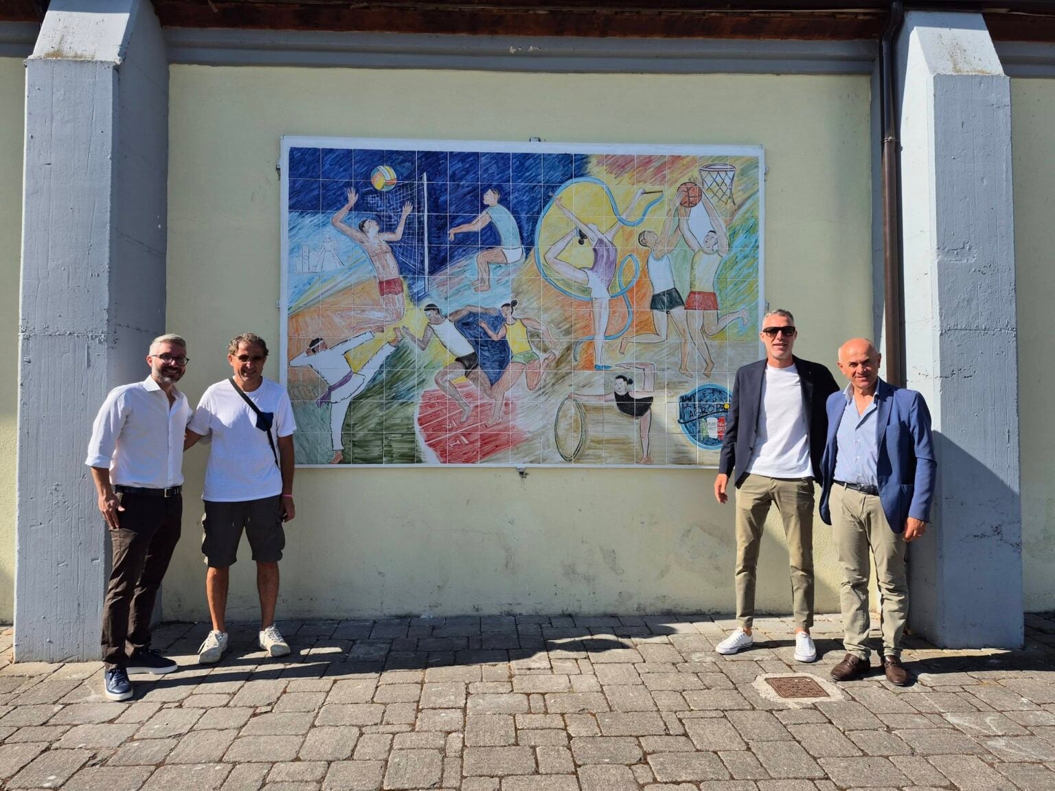 Agropoli, nuova opera arte al Pala Di Concilio nel segno di Andrea Guida