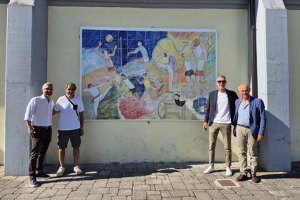 Agropoli, nuova opera arte al Pala Di Concilio nel segno di Andrea Guida