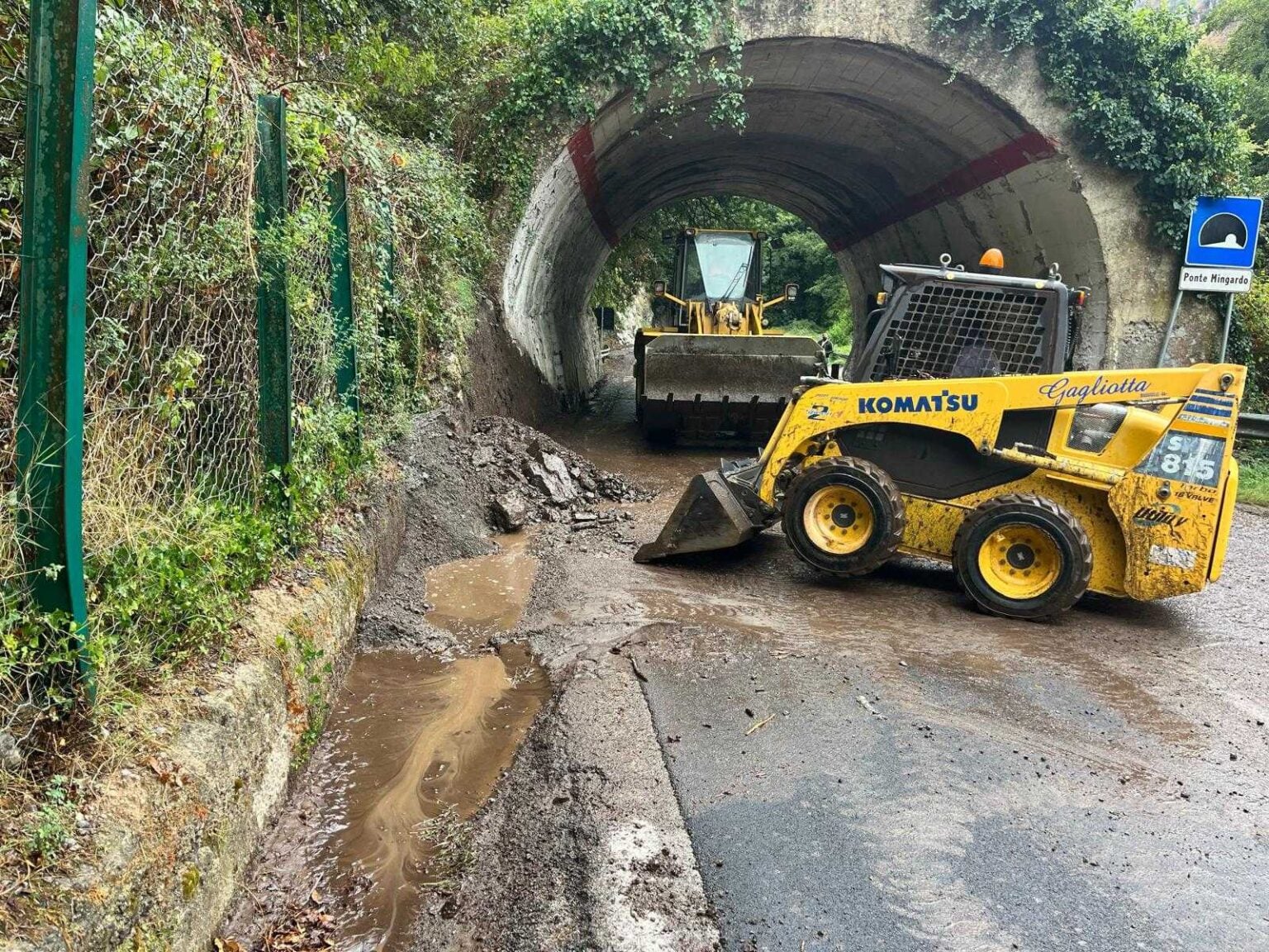 Riaperta al traffico la Mingardina dopo la frana