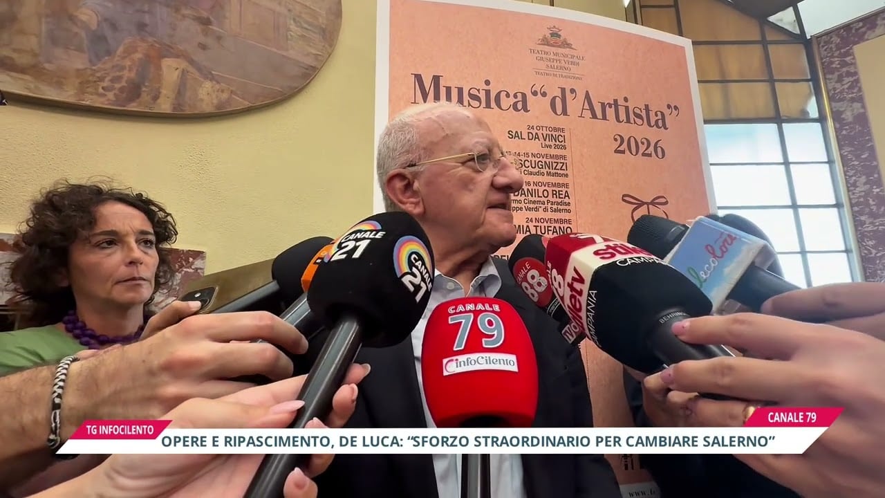 Salerno, opere pubbliche e ripascimento. De Luca: “sforzo straordinario per cambiare Salerno”