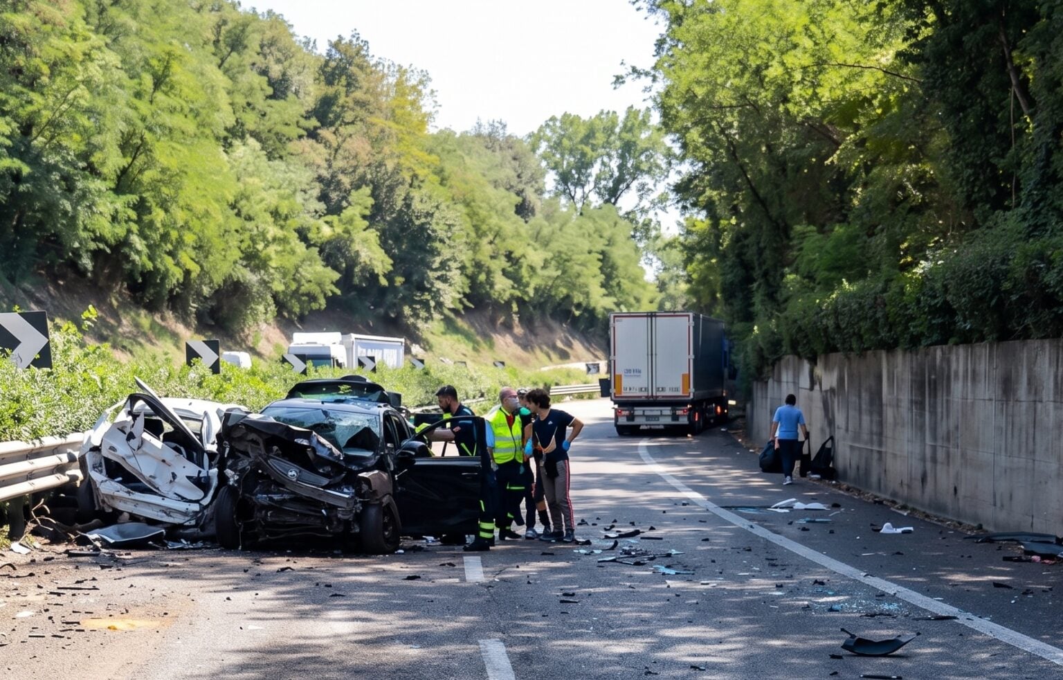 Incidente sul raccordo Salerno-Avellino, scontro tra sette auto: tratto chiuso e traffico in tilt