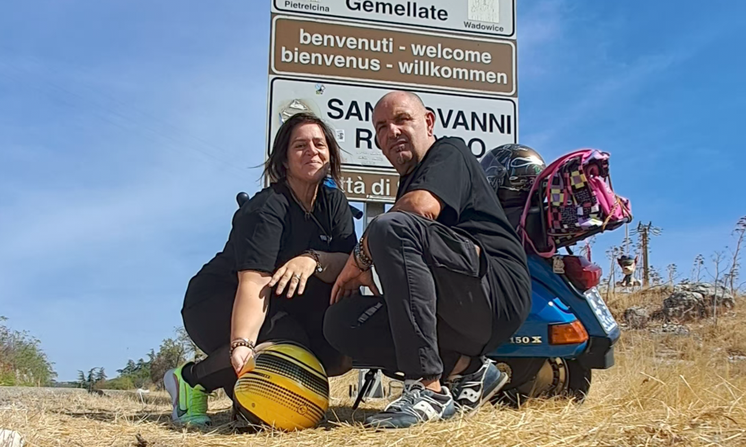 Da Atena Lucana a San Giovanni Rotondo in Vespa: il pellegrinaggio di fede e speranza di Francesca e Maurizio