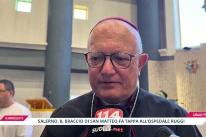 Salerno, il braccio di San Matteo in visita al Ruggi: fede, conforto e speranza per pazienti e operatori sanitari