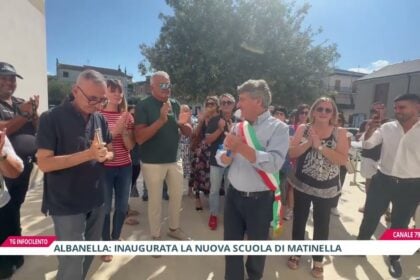 Albanella: inaugurata la nuova scuola di Matinella, questa mattina il taglio del nastro