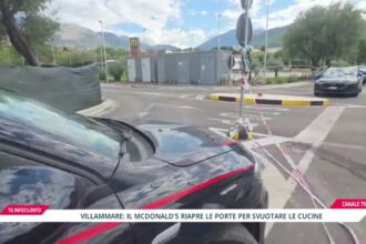 Sequestro McDonald’s a Villammare: riaperte le porte per lo sgombero delle cucine