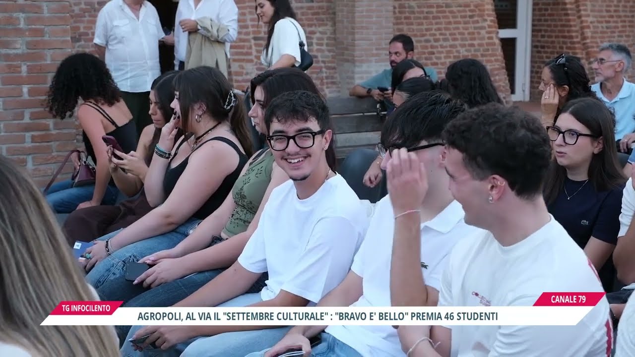 Agropoli, al via il Settembre Culturale: premiati 46 studenti con “Bravo è Bello”