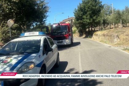 Incendio a Roccadaspide: fiamme e paura in località Acquaviva