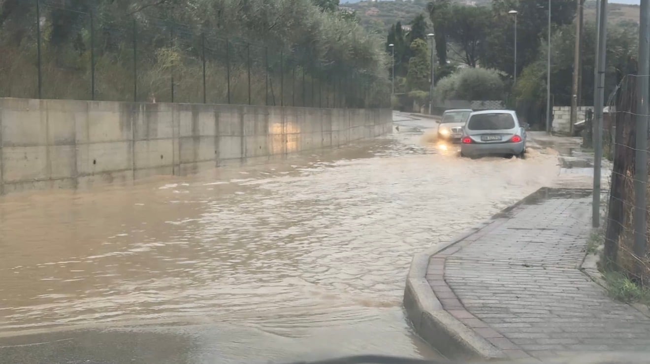 Maltempo nel Cilento: frane, alberi caduti e tombini saltati. Chiusa la strada San Mauro Cilento–Acciaroli