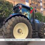 Protesta dei trattori da Battipaglia a Salerno: agricoltori in marcia contro il carovita