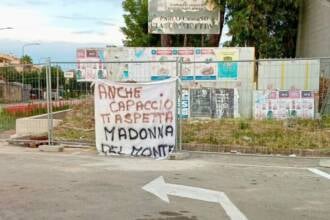 Striscione Madonna di Novi Velia Capaccio Paestum