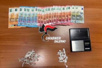 Salerno, spaccio di droga: arrestato 39enne con dosi di cocaina e crack