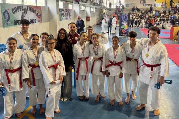 Coppa Italia Karate Opes-FIJLKAM: trionfo per il Dojo Poseidon a Casagiove