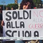 Carovita e carobenzina: gli studenti di Sapri scendono in piazza
