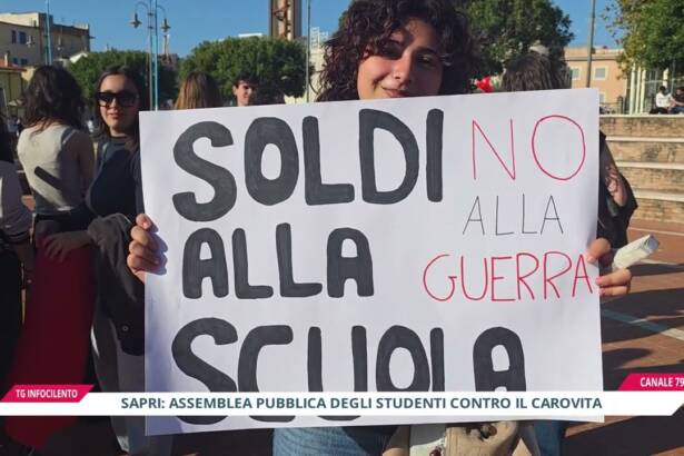 Carovita e carobenzina: gli studenti di Sapri scendono in piazza