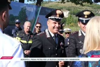 Agropoli: posata la prima pietra per la nuova caserma dei Carabinieri