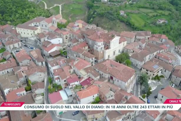 Consumo di suolo nel Vallo di Diano: persi 244 ettari in 18 anni, i dati ISPRA