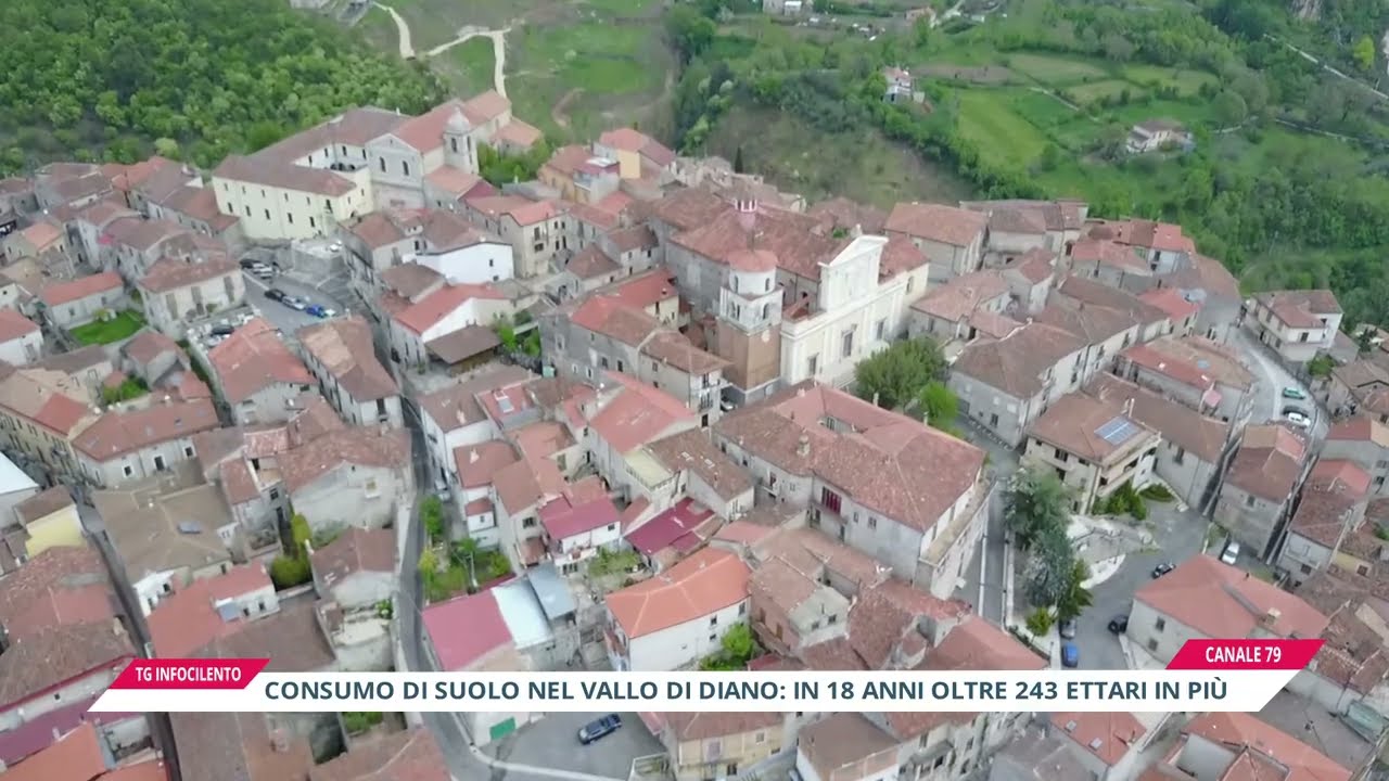 Consumo di suolo nel Vallo di Diano: persi 244 ettari in 18 anni, i dati ISPRA