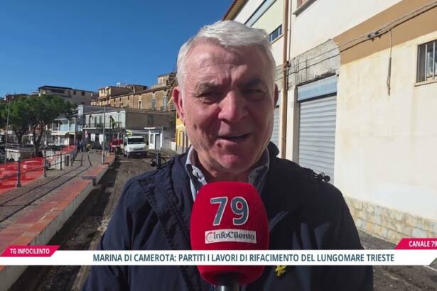 Marina di Camerota, via al nuovo lungomare: iniziati i lavori di restyling